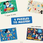 Disney Mickey Mouse & Friends - CEACO 4-in-1 Multipack Jigsaw Puzzles - Made for Kids - Ages 3–6+