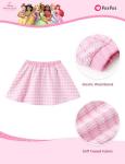 Disney Princess Ariel Big Girls’ 2 Piece Outfit Light Pink Short Sleeve Character Print Button Knit Top & Tweed Skirt Set Birthday Party Kids Dress Costume Summer Holiday Clothes Gift 8-9 Years