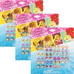 Disney Princess 24-Pair Kids Sticker Earrings Set