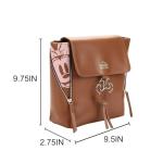 Disney Minnie Mouse Classic Faux Leather Mini Backpack with Bow Accent and Polka Dot Lining