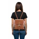 Disney Minnie Mouse Classic Faux Leather Mini Backpack with Bow Accent and Polka Dot Lining