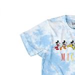 Disney Mens Mickey Mouse Shirt - Classic Mickey Mouse Tie Dye Tee Shirt - Mickey Mouse Tie Dye Wash Graphic T-Shirt (Tie Dye Blue, Medium)
