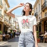 Women Magic Kingdom Shirt Castle Graphic Shirts Casual Family Vacation Holiday T Shirt Cute Short Sleeve Tee Top White