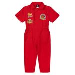 Disney Cars Lightning McQueen Little Boys Racing Mechanic Suit One Piece Zip Up Pit Crew Outfit Red 5