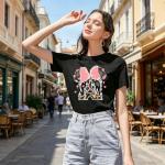 Women Magic Kingdom Shirt Castle Graphic Shirts Casual Family Vacation Holiday T Shirt Cute Short Sleeve Tee Top Dark Gray