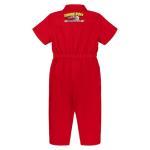 Disney Cars Lightning McQueen Little Boys Racing Mechanic Suit One Piece Zip Up Pit Crew Outfit Red 5