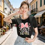Women Magic Kingdom Shirt Castle Graphic Shirts Casual Family Vacation Holiday T Shirt Cute Short Sleeve Tee Top Dark Gray