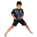 STAR WARS Darth Vader Toddler Boys Costume T-Shirt Shorts and Cape 3 Piece Black 3T