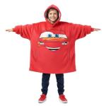 Disney Cars Lightning McQueen Tow Mater Sherpa Lined Oversized Hoodie with Pockets for Big Kid One Size (Fits Sizes 4 to 10) Red