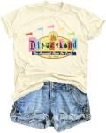 Magical Shirt for Women Magic Kingdom Castle Tshirt Princess Shirts Family Vacation Tee Casual Holiday Top Apricot