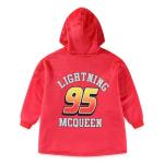 Disney Cars Lightning McQueen Tow Mater Sherpa Lined Oversized Hoodie with Pockets for Big Kid One Size (Fits Sizes 4 to 10) Red