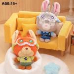 MINISO x Disney Blind Box - Sleeping Series Cute Stuffed Animal Keychain, Kawaii Mystery Box Toy, Soft Bag Accessory, Birthday Gift for Girlfriend (Mickey Minnie Stitch Winnie),1pc Random