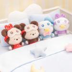 MINISO x Disney Blind Box - Sleeping Series Cute Stuffed Animal Keychain, Kawaii Mystery Box Toy, Soft Bag Accessory, Birthday Gift for Girlfriend (Mickey Minnie Stitch Winnie),1pc Random