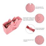 Disney Minnie Mouse EVA Gummy Tote Bag – Waterproof Rubber Beach Bag, Pink Minnie Design, Large 16.5" Carry-All for Pool, Travel & Everyday Use