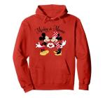 Disney Mickey And Friends Valentine's Day Mickey & Minnie Pullover Hoodie