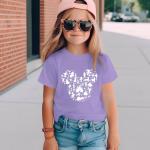 Vieawfi Magic Kingdom Shirts for Girls Magical Castle Fairy Graphic Cute T Shirt Kids Holiday Family Vacation Trip Tee Tops(Purple,120)