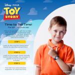 Disney Pixar Toy Story Watch for Boys Ages 3–7 – Featuring Woody Character Dial – Great Gift for Kids Who Love Toy Story Toys and Western Adventures – Blue Bezel and Blue Silicone Strap