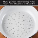 Farberware Disney Monochrome Ceramic Nonstick Frying Pan, Dishwasher Safe, Skillet (8 Inch), Black