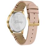 Citizen Eco-Drive Mickey Mouse Shadow, Gold Tone Stainless Steel, Pink Leather Strap, 2-Hand with Sub-Dial, 40mm (Model: BV1132-08W)