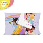 Sunny Side Up Disney Princess 2 Pack Reversible Pillowcases - Double Sided Pillow Covers Features Moana, Belle & Rapunzel, Kids Super Soft Bedding