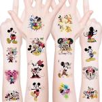 20Sheets Mickey Mouse Temporary Tattoos Birthday Themed Party Supplies Decoration Favors Cartoon Cute Sticker for Teens Home Activity Prizes Carnival Christmas Rewards (Mickey)