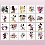 20Sheets Mickey Mouse Temporary Tattoos Birthday Themed Party Supplies Decoration Favors Cartoon Cute Sticker for Teens Home Activity Prizes Carnival Christmas Rewards (Mickey)