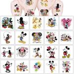 20Sheets Mickey Mouse Temporary Tattoos Birthday Themed Party Supplies Decoration Favors Cartoon Cute Sticker for Teens Home Activity Prizes Carnival Christmas Rewards (Mickey)