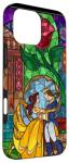 Disney Beauty and The Beast Belle and Prince Stained Glass Case for iPhone 16 Pro Max