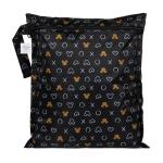 Bumkins Disney Waterproof Wet Bag for Baby, Travel, Swim Suit, Cloth Diapers, Pump Parts, Pool, Beach, Gym Clothes, Toiletry, Hook to Stroller, Daycare, Zip Reusable Wetdry Packing, Minnie Mouse Icon