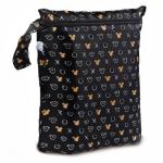 Bumkins Disney Waterproof Wet Bag for Baby, Travel, Swim Suit, Cloth Diapers, Pump Parts, Pool, Beach, Gym Clothes, Toiletry, Hook to Stroller, Daycare, Zip Reusable Wetdry Packing, Minnie Mouse Icon