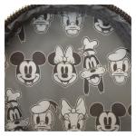 Loungefly Disney Mickey and Friends Faux Leather and Canvas Water Bottle Crossbody Bag