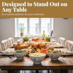 Disney Mickey Mouse Gold Icon Ceramic Cereal Bowls – Elegant Cereal Bowl Set & Collectible Dinnerware for Everyday Use – Set of 4 Officially Licensed Kitchen Accessories