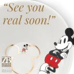 Disney Mickey Mouse Gold Icon Ceramic Cereal Bowls – Elegant Cereal Bowl Set & Collectible Dinnerware for Everyday Use – Set of 4 Officially Licensed Kitchen Accessories