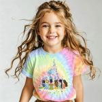 Magical Shirt for Girl: Magic Kingdom Prinecess Tshirt Princess Shirts Youth Girls Cute Tie Dye Family Vacation Trip Tee