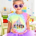 Magical Shirt for Girl: Magic Kingdom Prinecess Tshirt Princess Shirts Youth Girls Cute Tie Dye Family Vacation Trip Tee