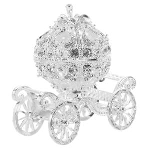 Cinderella Carriage Trinket Box with Rhinestones