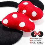 Minnie Mouse Ears Headband with Polka Dot Bow