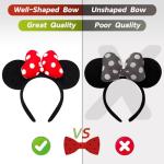 Minnie Mouse Ears Headband with Polka Dot Bow