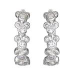 Disney Mickey Mouse Silver Hoop Earrings for Women