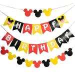 Mickey Mouse Happy Birthday Banner and Bunting