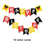 Mickey Mouse Happy Birthday Banner and Bunting