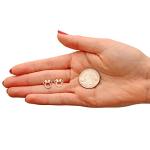 Minnie Mouse Sterling Silver Silhouette Stud Earrings