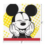 Mickey Mouse Colorful Beverage Napkins - 16 Pack