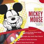Mickey Mouse Colorful Beverage Napkins - 16 Pack