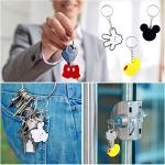 24 Pcs Cute Mickey Mouse Silicone Keychains