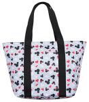 Mickey and Minnie Icon Print Travel Tote Bag
