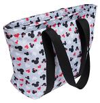 Mickey and Minnie Icon Print Travel Tote Bag