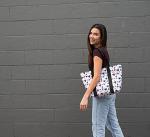 Mickey and Minnie Icon Print Travel Tote Bag