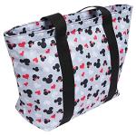 Mickey and Minnie Icon Print Travel Tote Bag