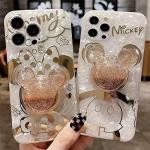 Minnie Mouse iPhone 13 Case with Quicksand Strap